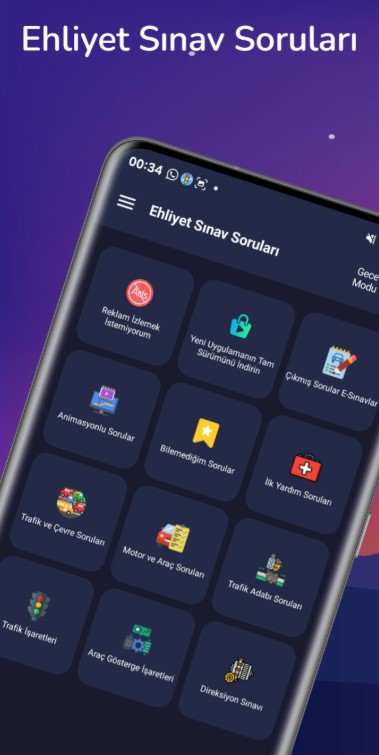 Çıkmış Ehliyet Sınav Soruları Uygulaması - İnternetsiz 1