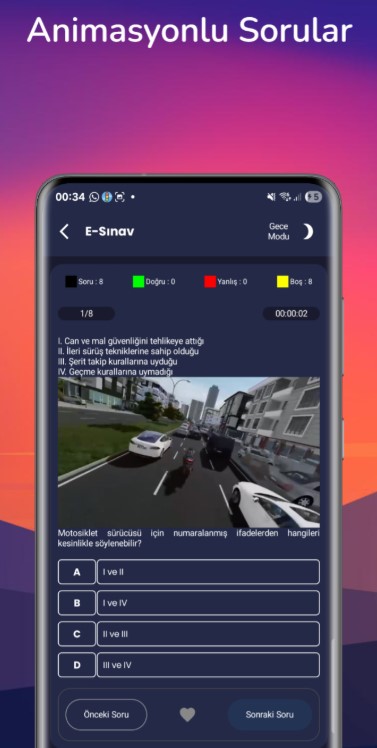 Çıkmış Ehliyet Sınav Soruları Uygulaması - İnternetsiz 2